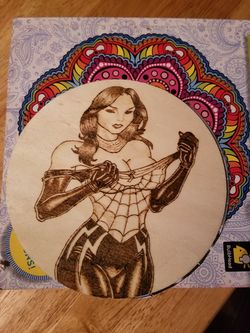 Wood burned art