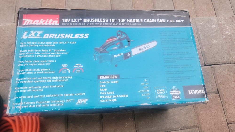 Makita Chain Saw LXT 18V Lithiom Ion ( XCU06Z)