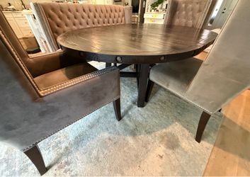 $999 Complete Dining Set with table +  custom chairs from Z Gallerie
