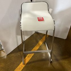 Leather Counter Stool With Metal Frame 