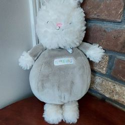 Furriends Kids Preferred 15" Plush Gray White Rabbit Bunny Satin Ears 2020 READ