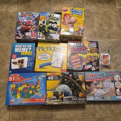 Kids board games and puzzle lot
