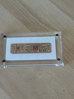 Ali Boxing 1960 U.S. Olympic Ticket