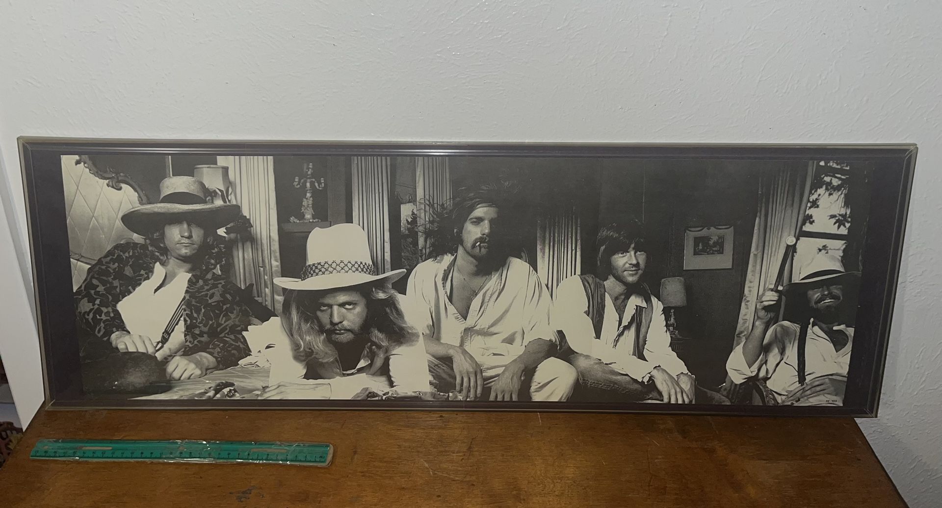 The Eagles Hotel California 70s Poster Frame 36x12 