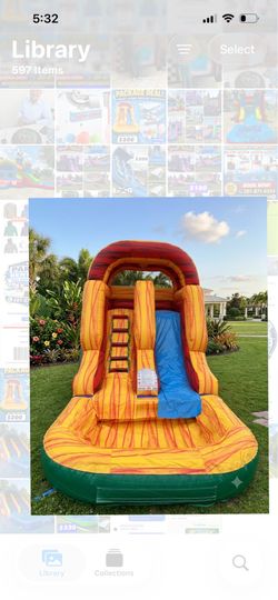 Small waterslide slide 12’H for kids under 11 years old , resbaladilla de agua