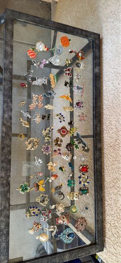 Large Lot of Costume Brooches