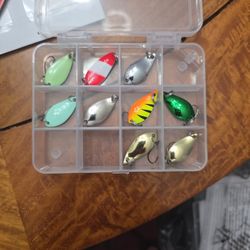 Trout Spoons Lures Bass Crappie Fishing 