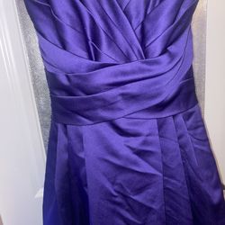 Dark Purple Bridesmaids Dress