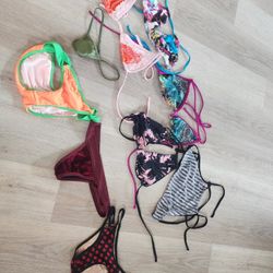 Boutique Bathing suit tops/bottoms NEW 5 TOPS 4 BOTTOMS