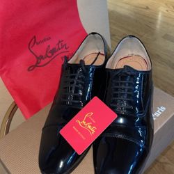 (Christian Louboutin )Size 11 Mens Greggo Patent Leather Oxford Shoes(Used)