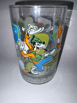 Vintage Disney Goofy "Mickey's Jungle" Drinking Glass