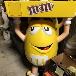M&M Full Size Candy Store Display Exc. Condition