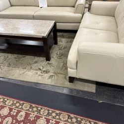 Leather Sofa & Leather Love Seat On Sale