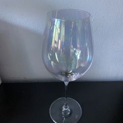 big iridescent wine glass 