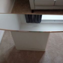 Console Table (ivory w/gold accents)