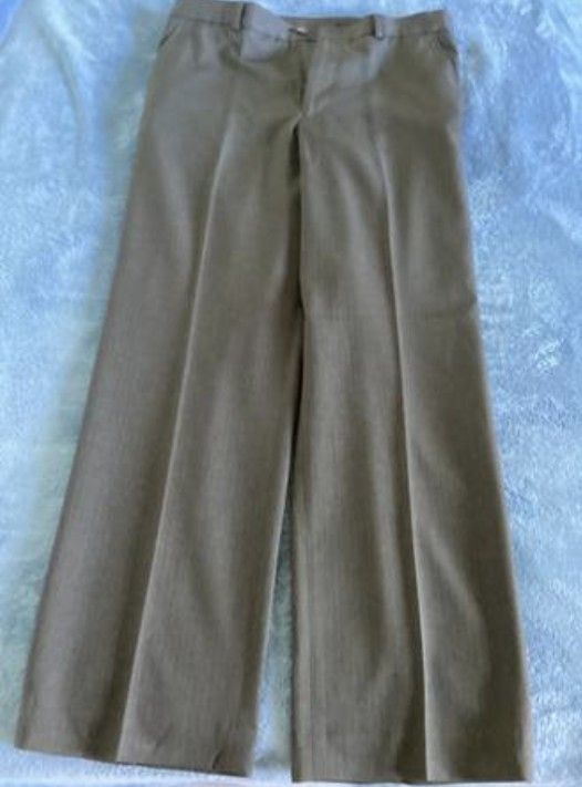 PerryEllis Men's Striped Pinstripe Wrinkle Resistant Suit Pant