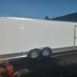 8.5x24ft Enclosed Vnose Trailer Brand New Car Truck ATV UTV SZS RZR Motorcycle Bike Hauler Moving Storage Cargo