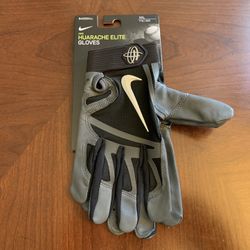 Nike Huarache Elite Black Grey Baseball Batting Gloves Size XXL