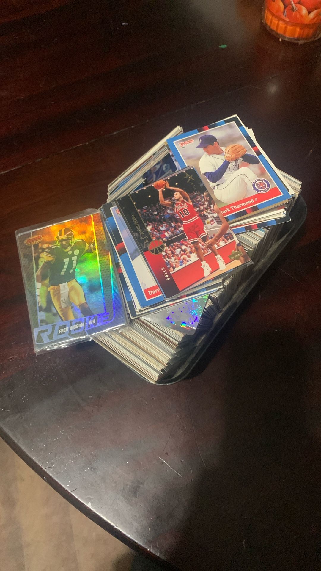 Mix Of Football, Basketball, & Baseball Trading Cards