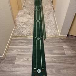 GOLF Putting Green Indoor Set,8 feet Putting Mat with Auto Ball Return