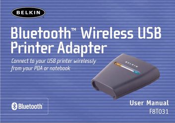 Belkin Bluetooth wireless USB printer adapter