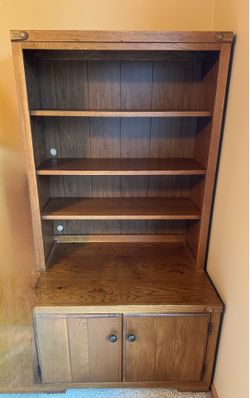 Cabinet bookshelf combo