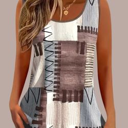 Women 2XL Tunic Top Blouse Shirt Casual Sleeveless Loose Dressy Summer New