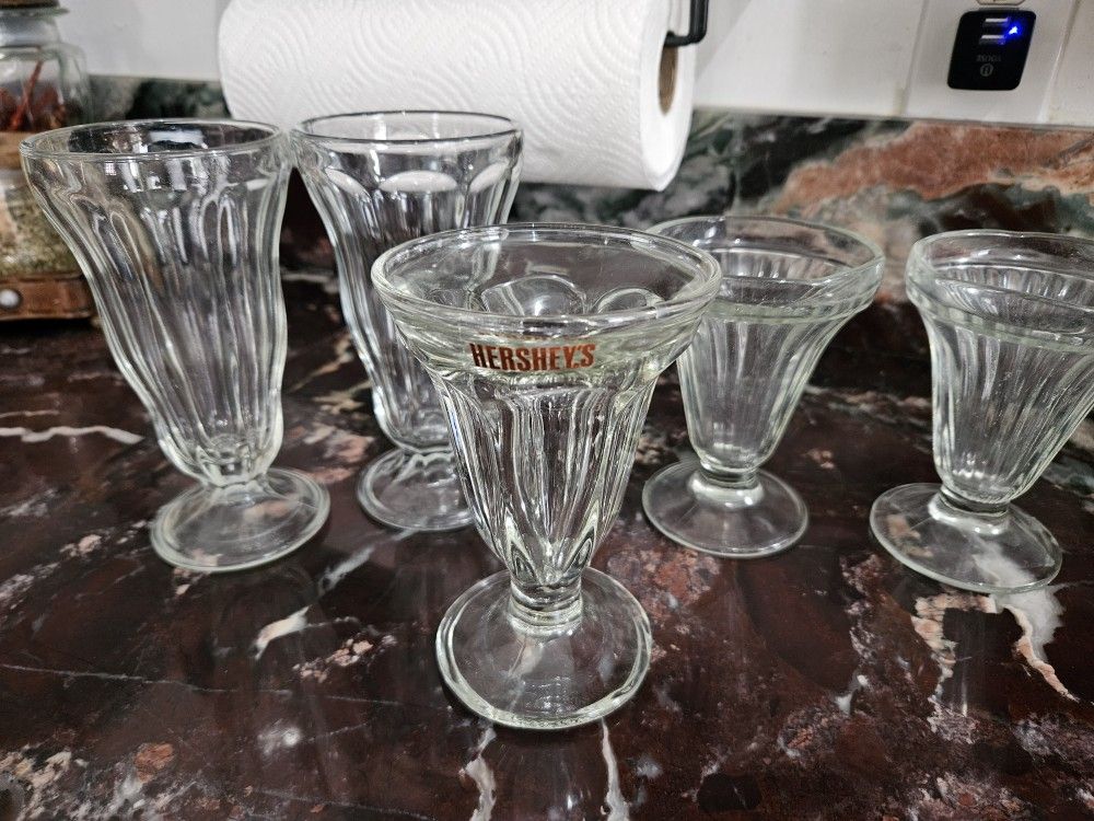 Glass Milkshake Cups