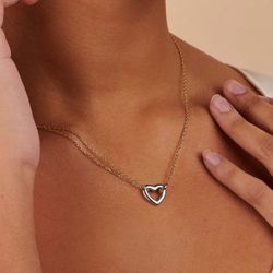 Stainless Steel Heart Shape Necklace