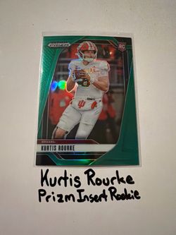 Kurtis Rourke San Francisco 49ers QB Prizm Short Print Insert Rookie Card.