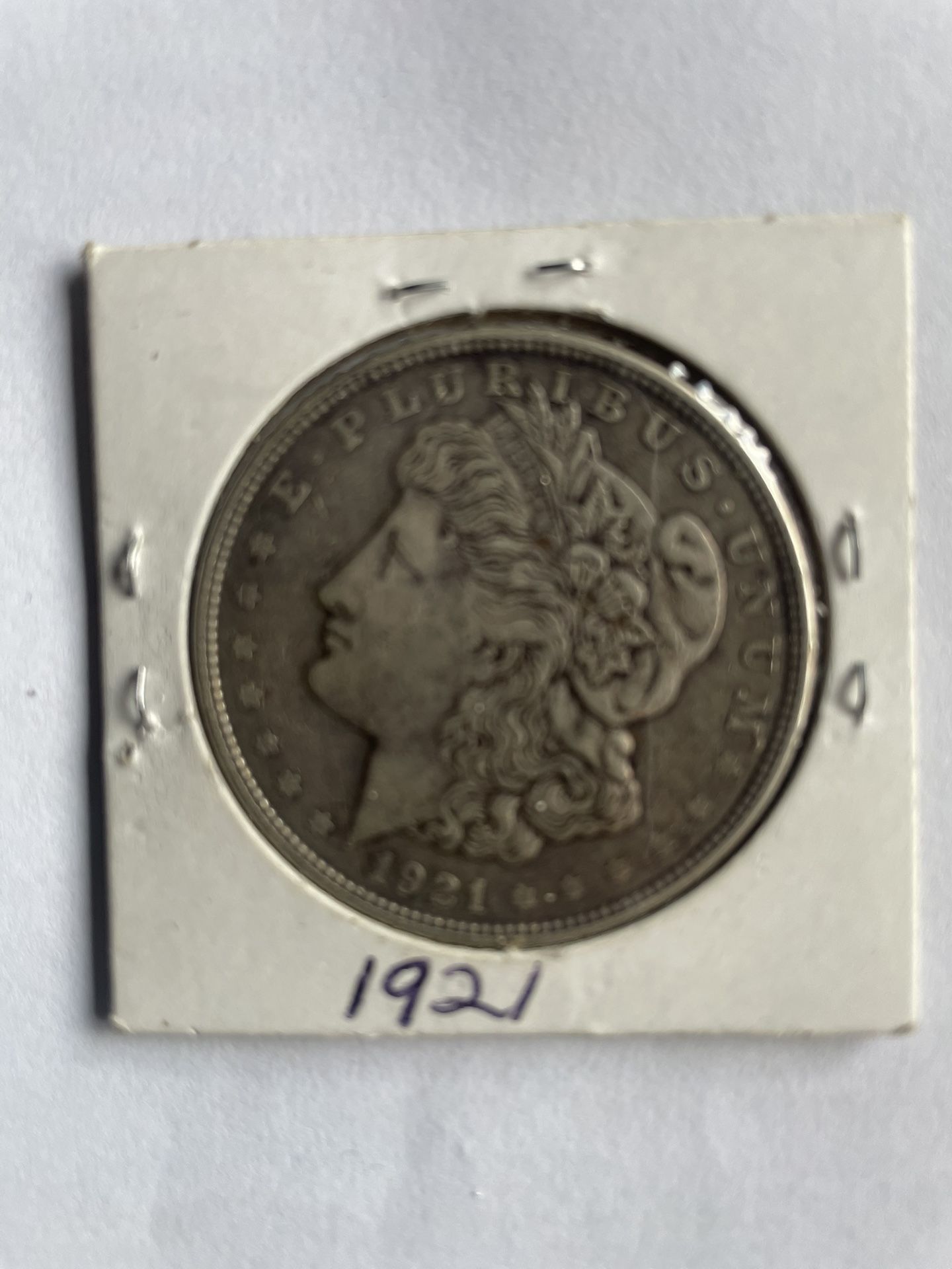 1921 Morgan silver dollars