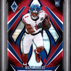 2024 PANINI PHOENIX #221 MALIK NABERS RED FADE /299 PSA 10