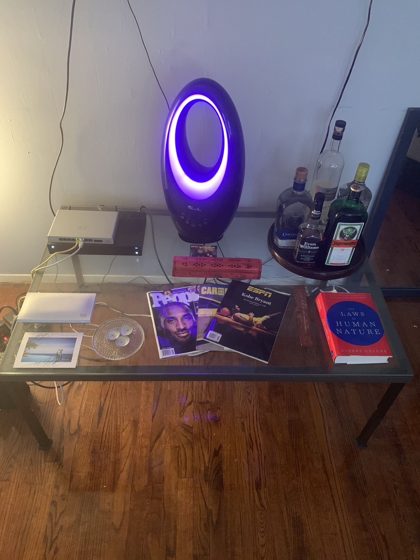 Brass Glass Coffee Table. Excellent Condition