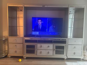 large entertainment center (or wall unit)
