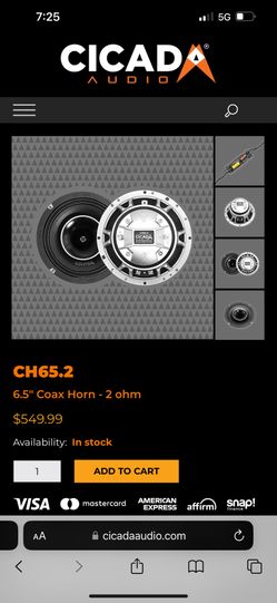 Cicada Audio CH65.2 Horn Speakers