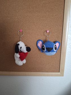 Snoopy And Stich Keychains