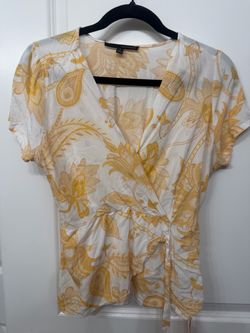 Yellow wrap shirt