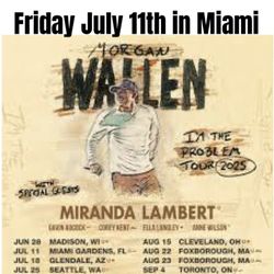 4 Tickets To Morgan Wallen Friday July 11th Miami