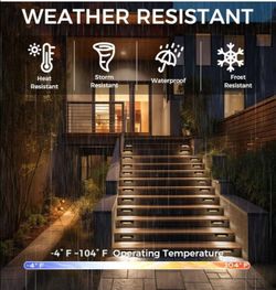 (Brand New in Box)
CLOUDY BAY [6 Pack] 3 Color Low Voltage 12-24V LED Step Lights Outdoor,2.5W Landscape Cutoff Stair Riser Light,Deck Step Lights Out