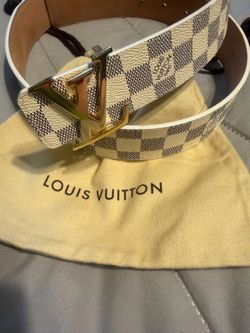 Louis Vuitton belt damier mint is 28-30 unisex