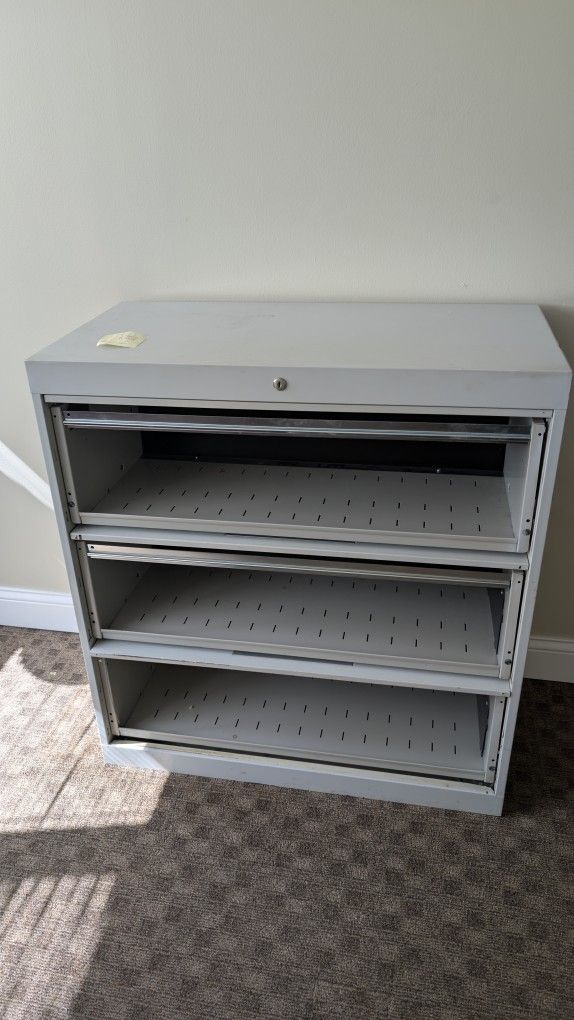 3-Shelf Front-Lift File Cabinet – Sturdy & Practical