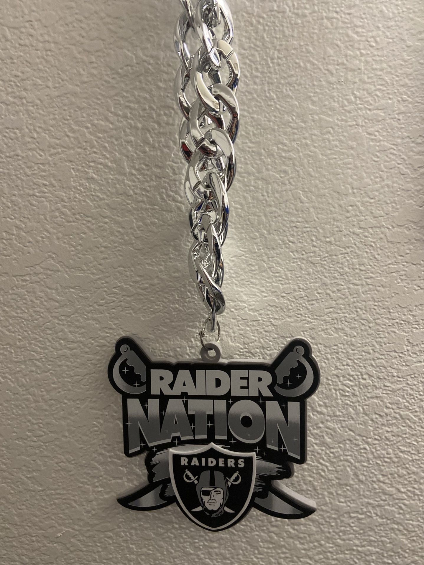 Raiders MOJO Slogan Fan Chain Necklace