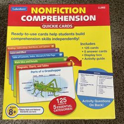Nonfiction Comprehension Cards