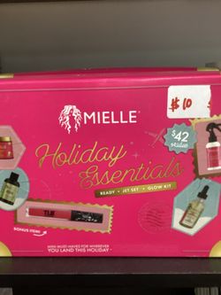 Mielle Holiday Essentials Ready Jet Set Glow Kit