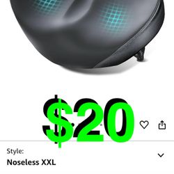 YLG - Oversized Noseless Bike Seat for Men Women Comfort - Extra Large Noseless Padding Bicycle seat Suitable for City, Electric Bikes, Wide Bike Sadd