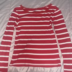 red striped long sleeve