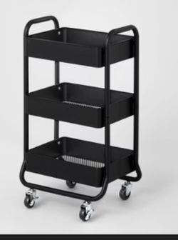 Utility 3 Tier Metal Cart