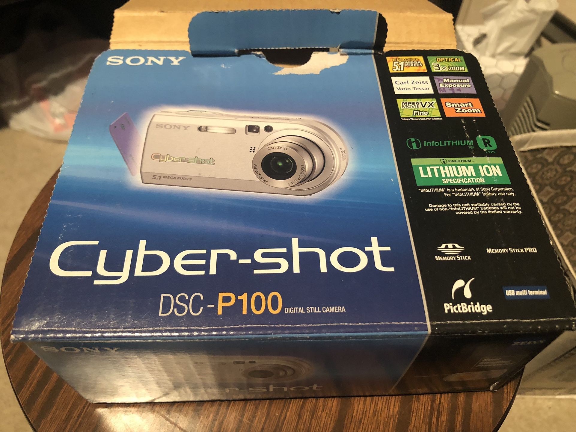 Sony Cyber-Shot DSC P100 Battery And accessories No camera