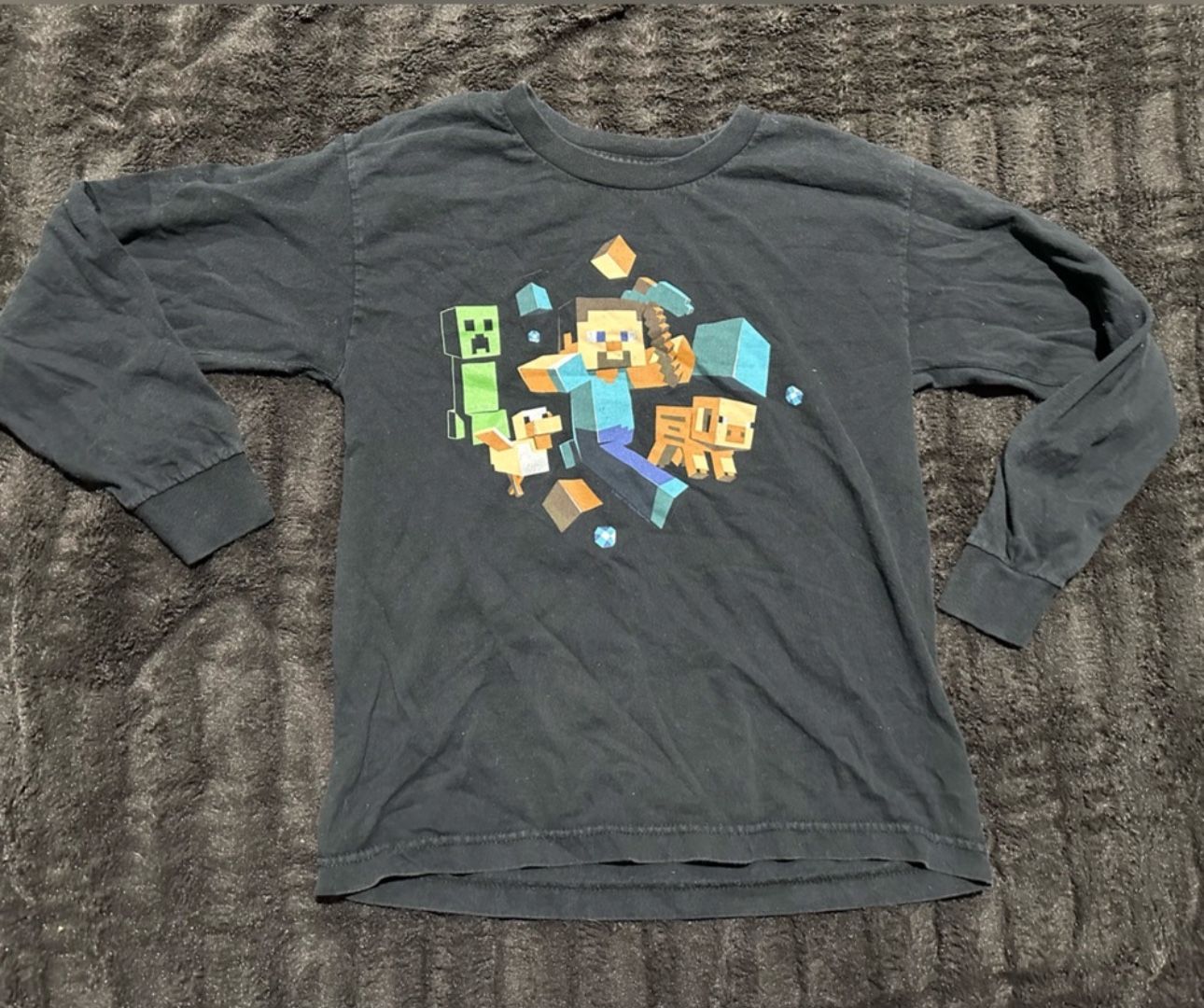 Boys Minecraft Long Sleeve Shirt