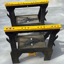 Storehorse Folding Sawhorse - Black & Yellow